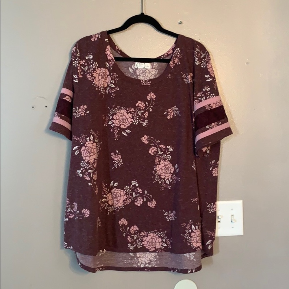Maurice’s plus size maroon top